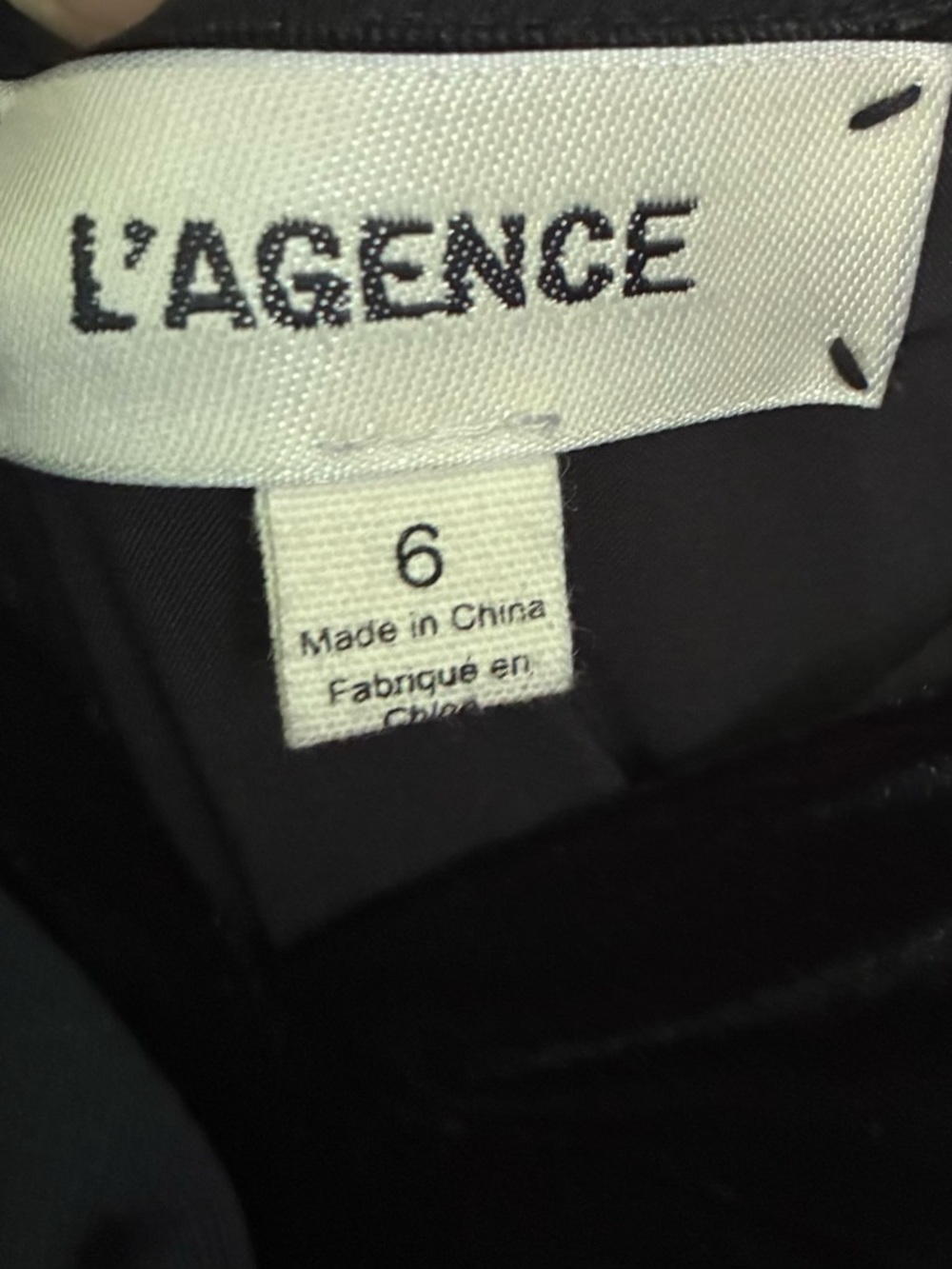 L'AGENCE Black Velvet V-Neck Jumpsuit - Picture 3 of 8
